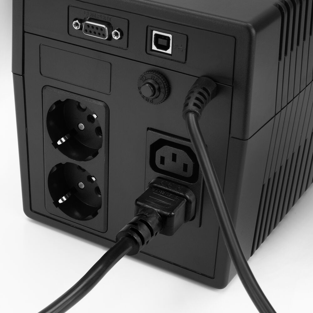 ACT Netsnoer C14 - C15 (haaks links) IEC60320 zwart 2 m - Afbeelding 5