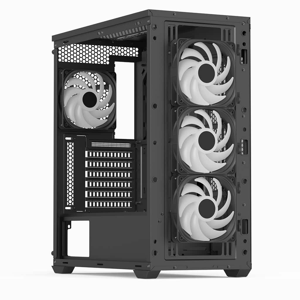 Aerocool D502A Midi Tower Zwart - Afbeelding 7