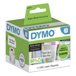 DYMO originele LabelWriter multifunctionele labels | 57 mm x 32 mm | 1000 zelfklevende etiketten | Geschikt voor de LabelWriter labelprinters | Gemaakt in Europa
