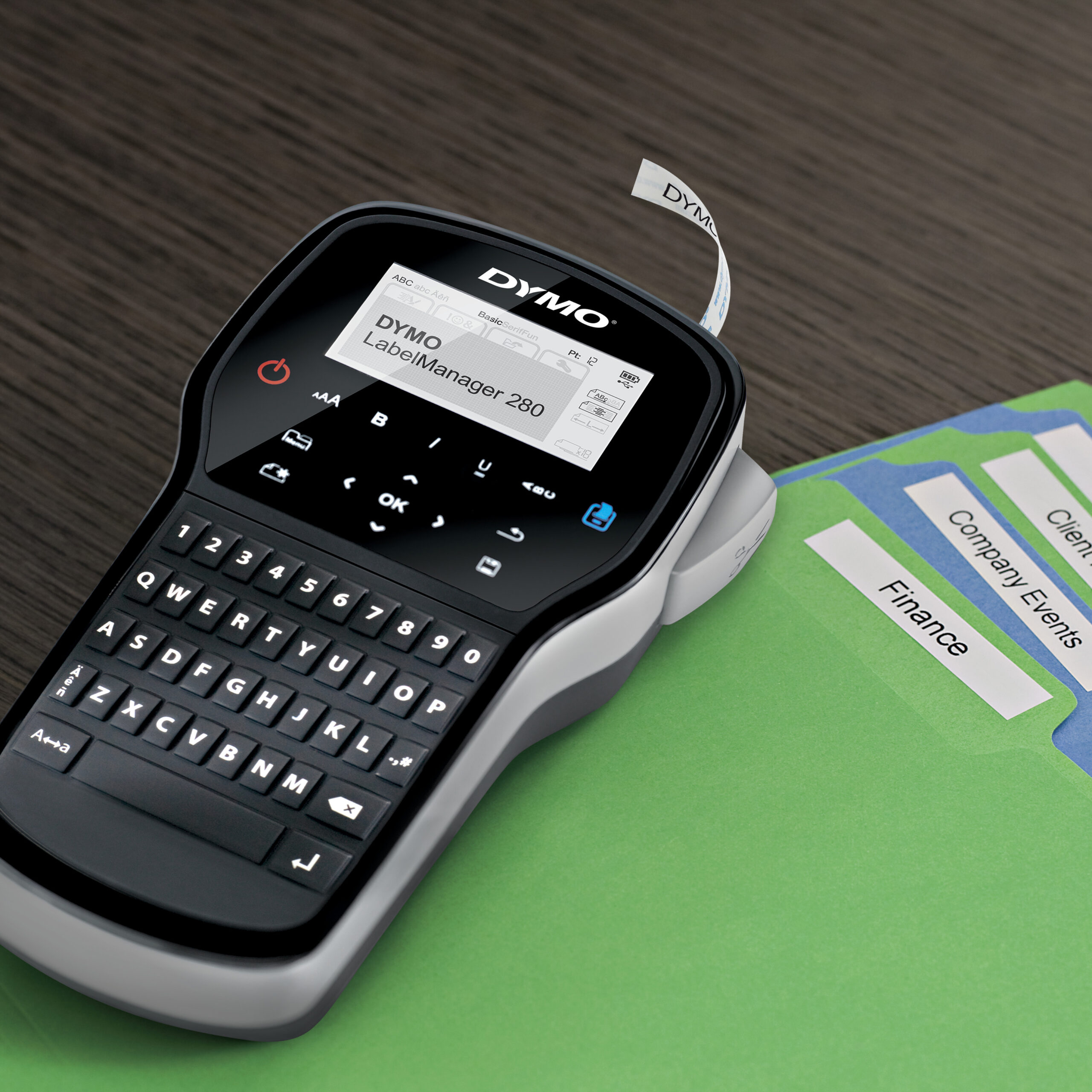 DYMO LabelManager 260-labelprinter | Oplaadbare labelmaker met QWERTY-toetsenbord | Inclusief zwart-wit D1-labeltape (12 mm) | Voor thuis en op kantoor - Afbeelding 8