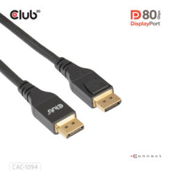 CLUB3D DisplayPort™ 2.1 VESA DP80 Gecertificeerd Kabel 8K240Hz 2m/6.56ft - Afbeelding 6