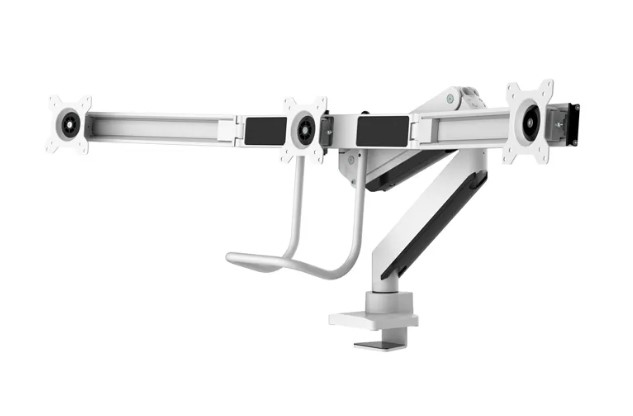 Neomounts NM-D775DX3WHITE flat panel bureau steun 68,6 cm (27") Wit - Afbeelding 3