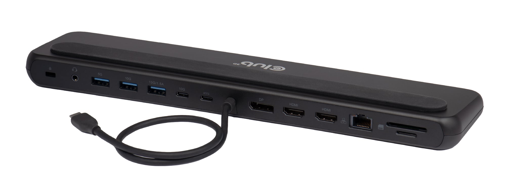 CLUB3D CSV-2541 laptop dock & poortreplicator Docking USB 3.2 Gen 1 (3.1 Gen 1) Type-C Zwart