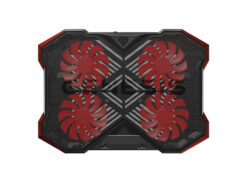 GENESIS Oxid 260 laptop cooling pad 43,9 cm (17.3") 1010 RPM Zwart, Rood - Afbeelding 3