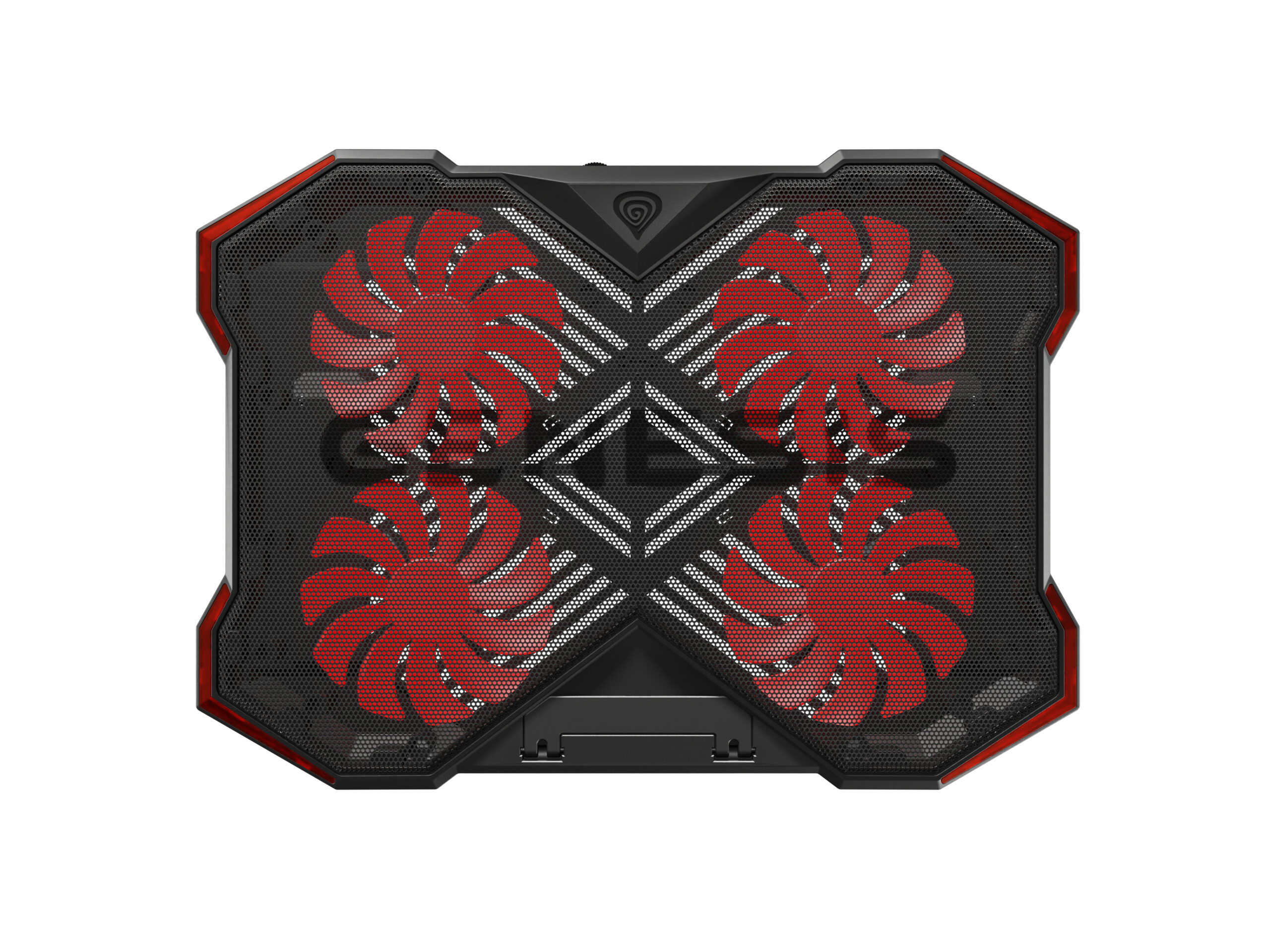 GENESIS Oxid 260 laptop cooling pad 43,9 cm (17.3") 1010 RPM Zwart, Rood - Afbeelding 3