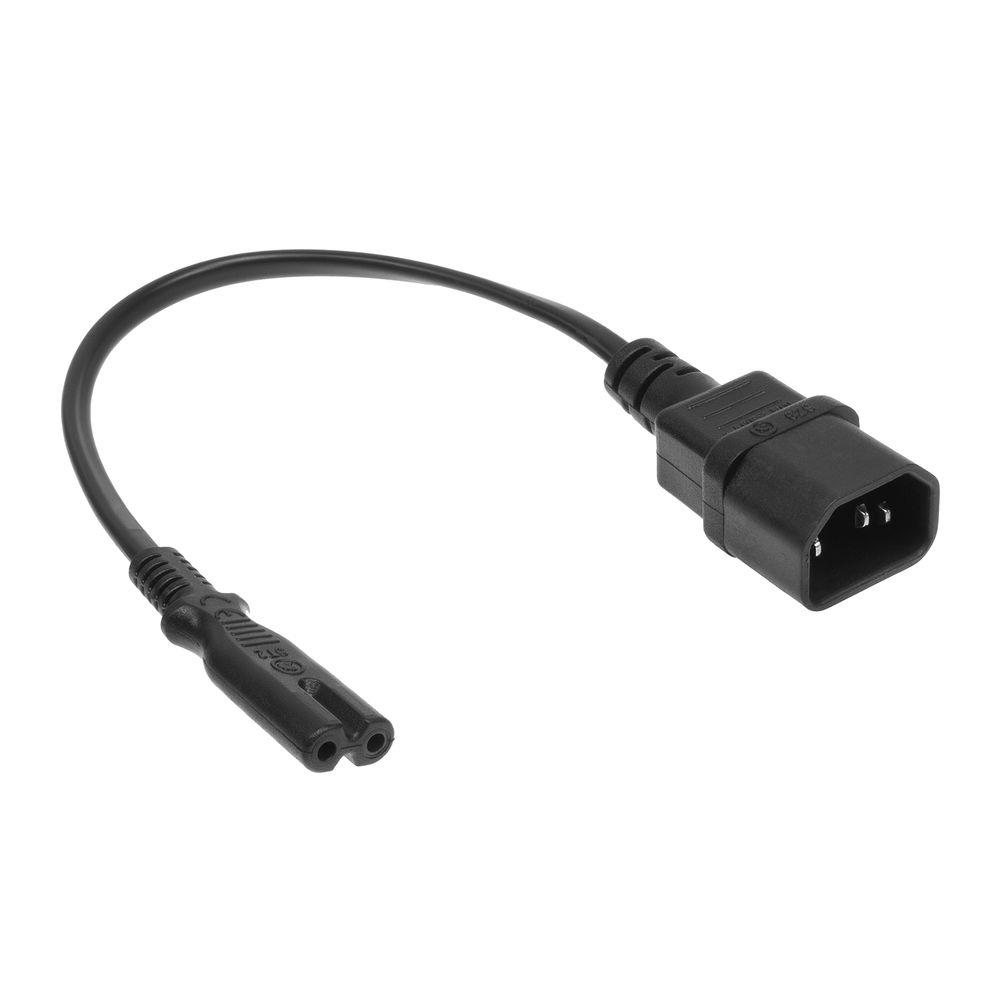 ACT Netsnoer C14 - C7 zwart 0,2 m - Afbeelding 3