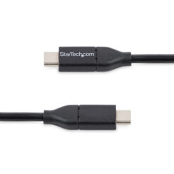 StarTech.com 50cm USB-C Laadkabel, Charge & Sync, 60W (3A) PD, USB 2.0, Laptop Type C Laadkabel - Zwarte USB-C Oplaadkabel - Afbeelding 5