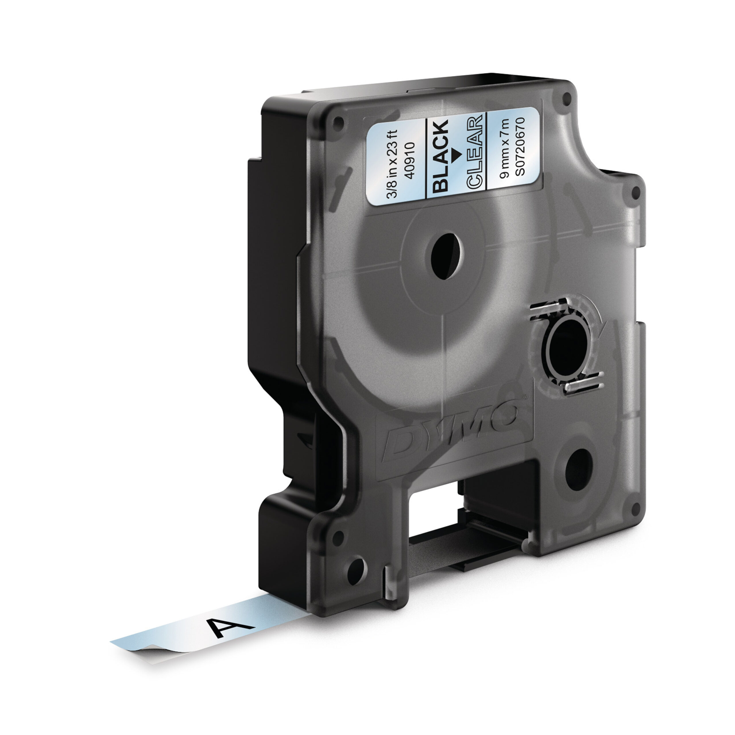 DYMO originele D1 labels | Zwarte Tekst op Doorzichtig Label | 9 mm x 7 m | zelfklevende etiketten voor de LabelManager labelprinter | gemaakt in Europa - Afbeelding 4