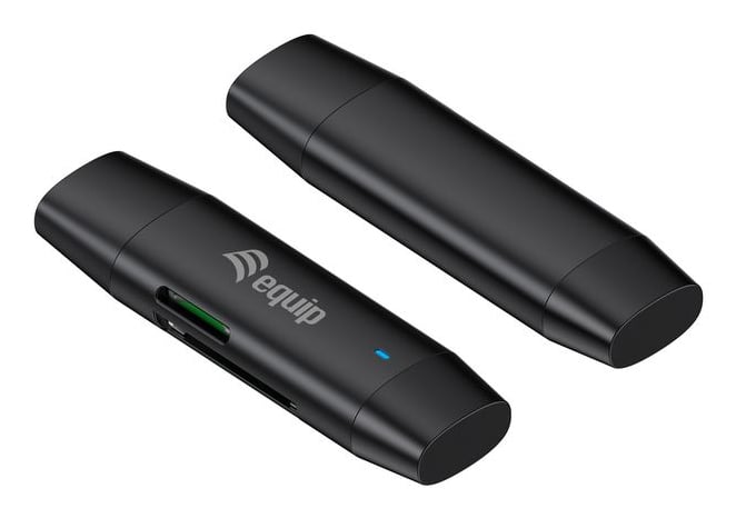 Equip 245462 geheugenkaartlezer USB 3.2 Gen 1 (3.1 Gen 1) Type-A/Type-C Zwart - Afbeelding 3