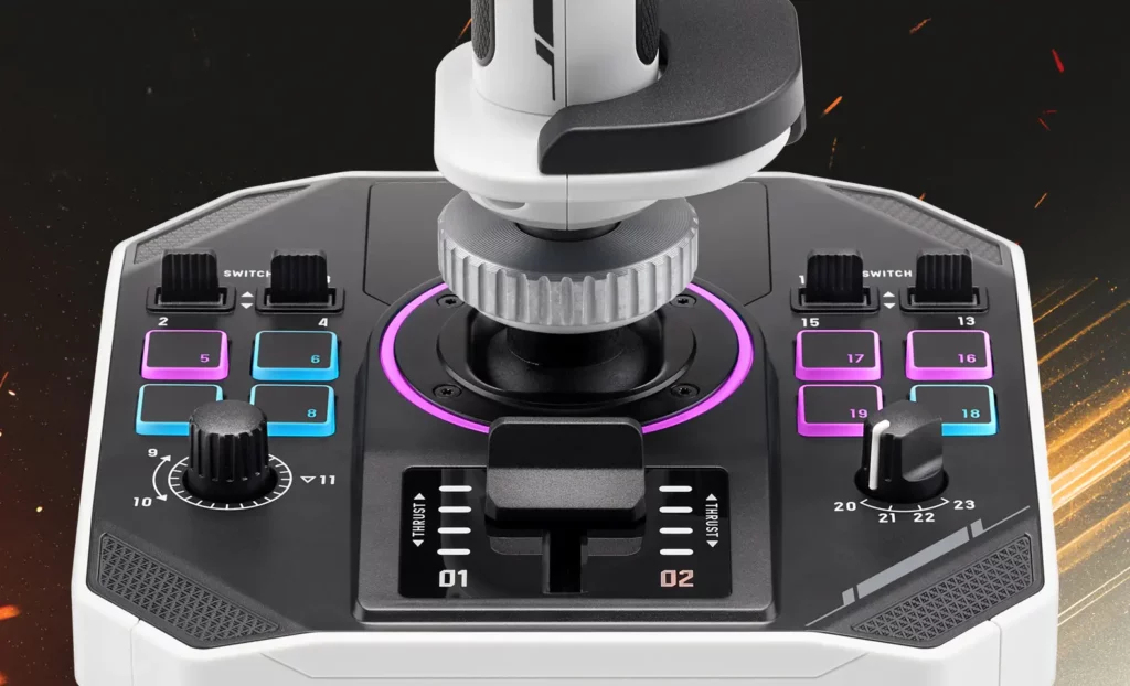 Thrustmaster Sol-R 2 HOSAS Space Sim Duo Zwart, Wit USB Flightstick Analoog/digitaal PC - Afbeelding 7