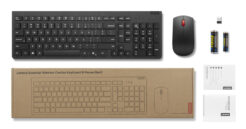 Lenovo 4X31R64457 toetsenbord Inclusief muis Kantoor RF Draadloos Belgisch, Engels Zwart - Afbeelding 7