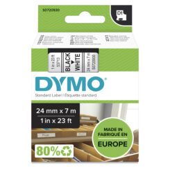 DYMO originele D1 labels | Zwarte Tekst op Wit Label | 24 mm x 7 m | zelfklevende etiketten voor de LabelManager labelprinters | gemaakt in Europa - Afbeelding 2