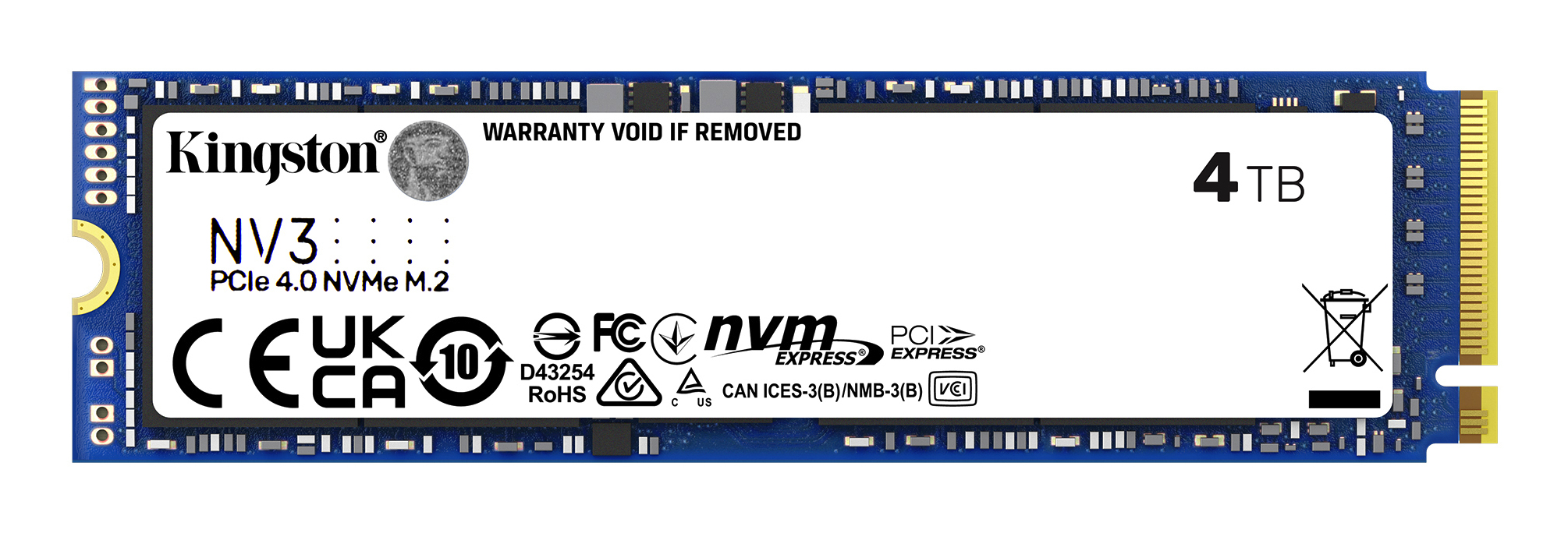 Kingston Technology 4000G NV3 M.2 2280 NVMe SSD - Afbeelding 4