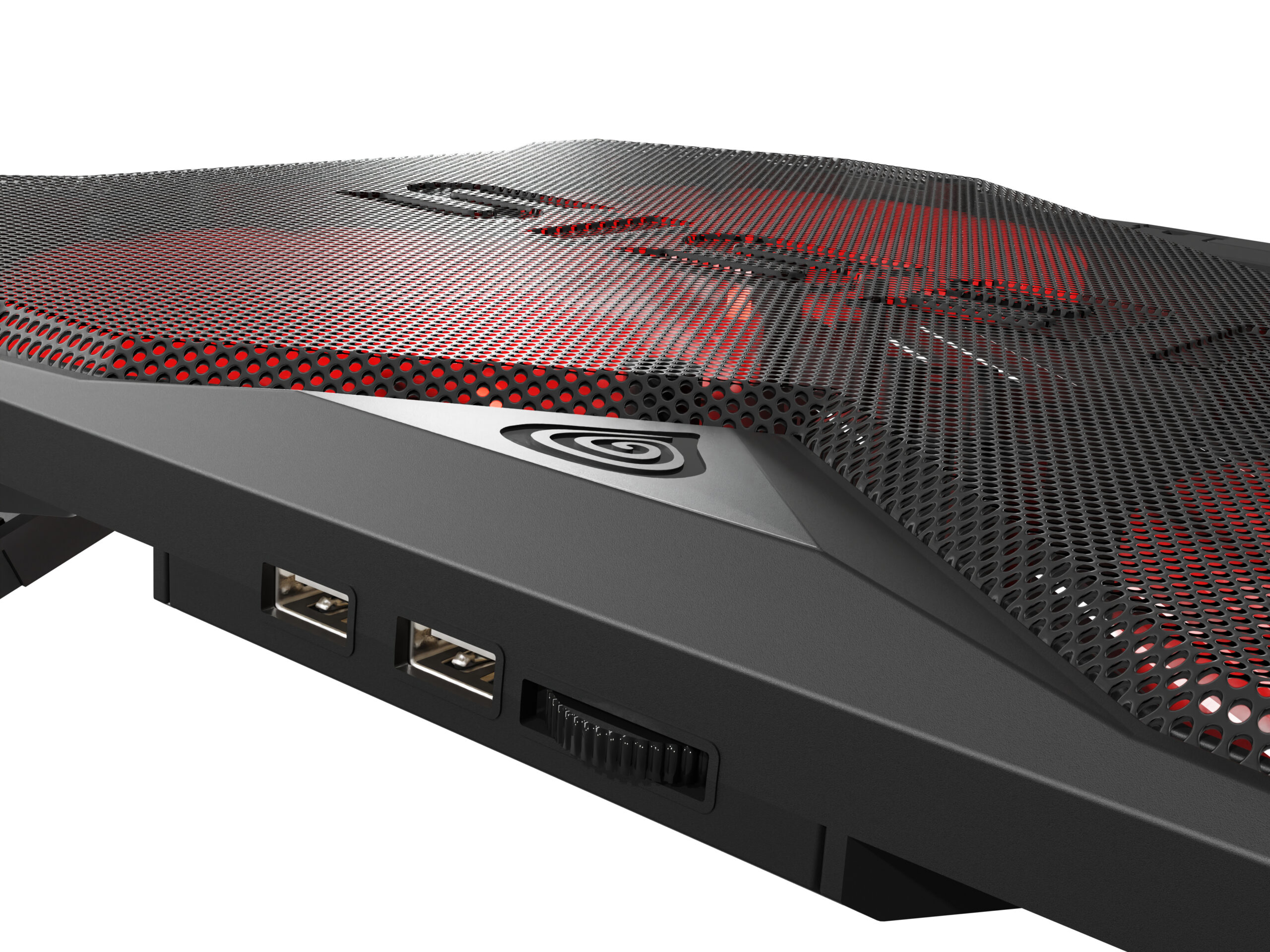GENESIS Oxid 260 laptop cooling pad 43,9 cm (17.3") 1010 RPM Zwart, Rood - Afbeelding 12