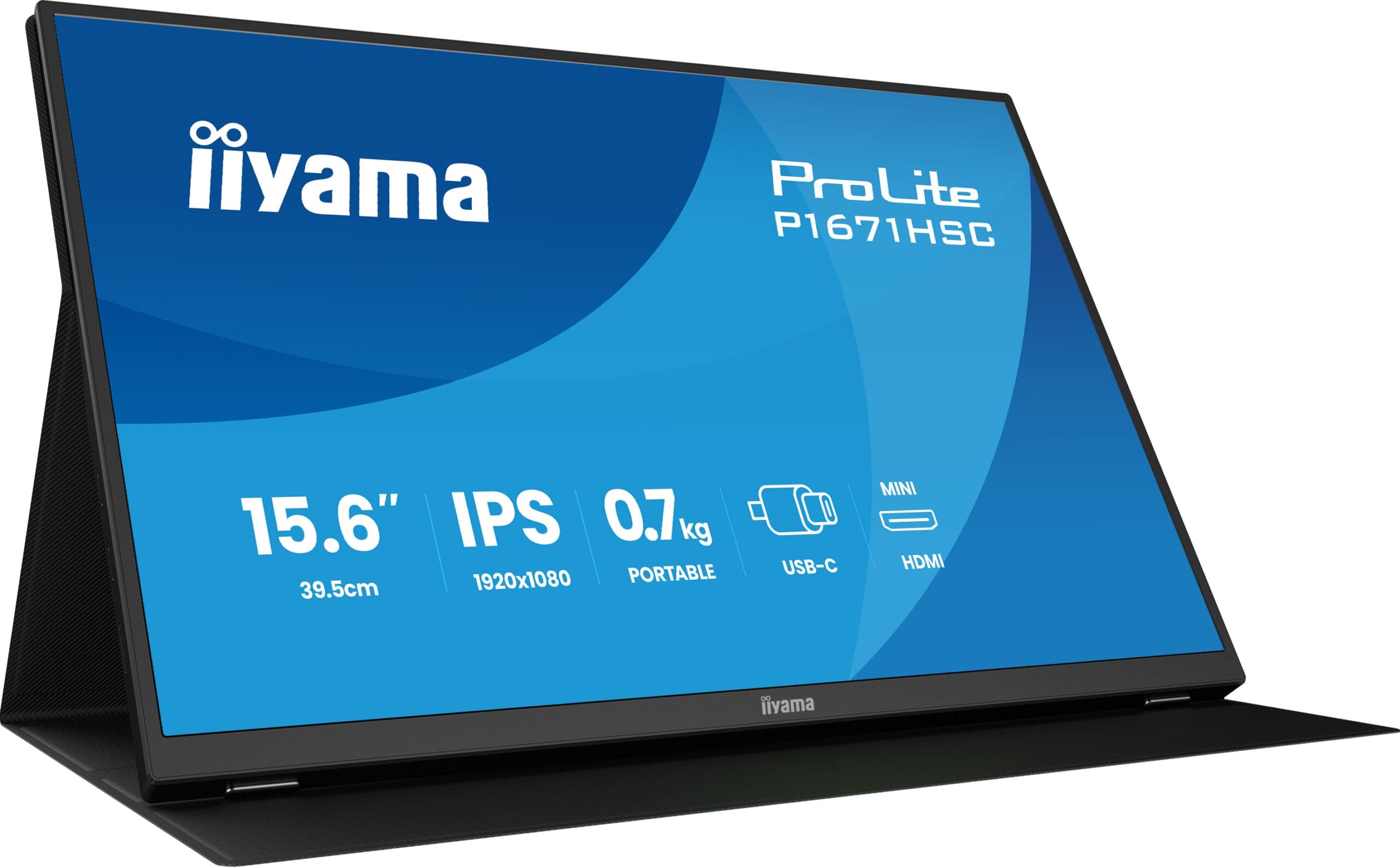 iiyama ProLite P1671HSC-B1 computer monitor 39,6 cm (15.6") 1920 x 1080 Pixels Full HD LED Zwart - Afbeelding 5
