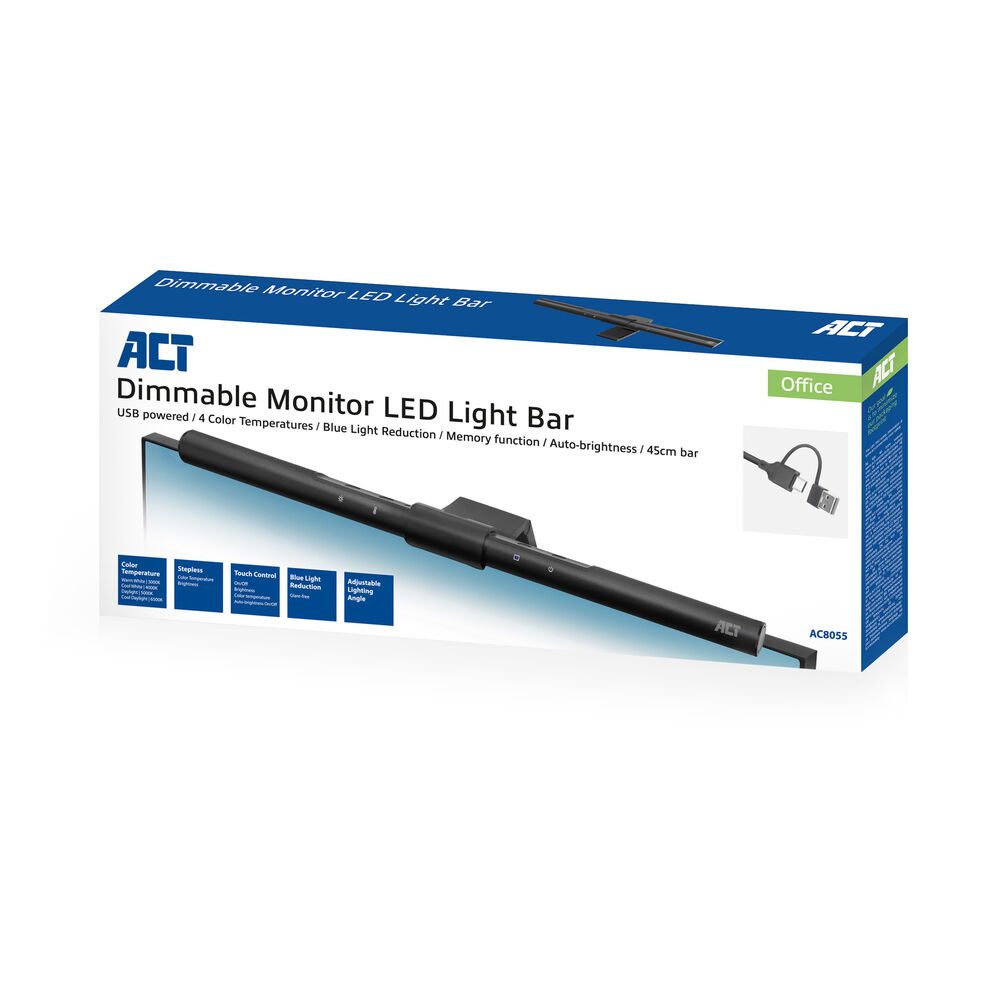 ACT Monitor ledlamp, dimbaar, voeding via USB - Afbeelding 5