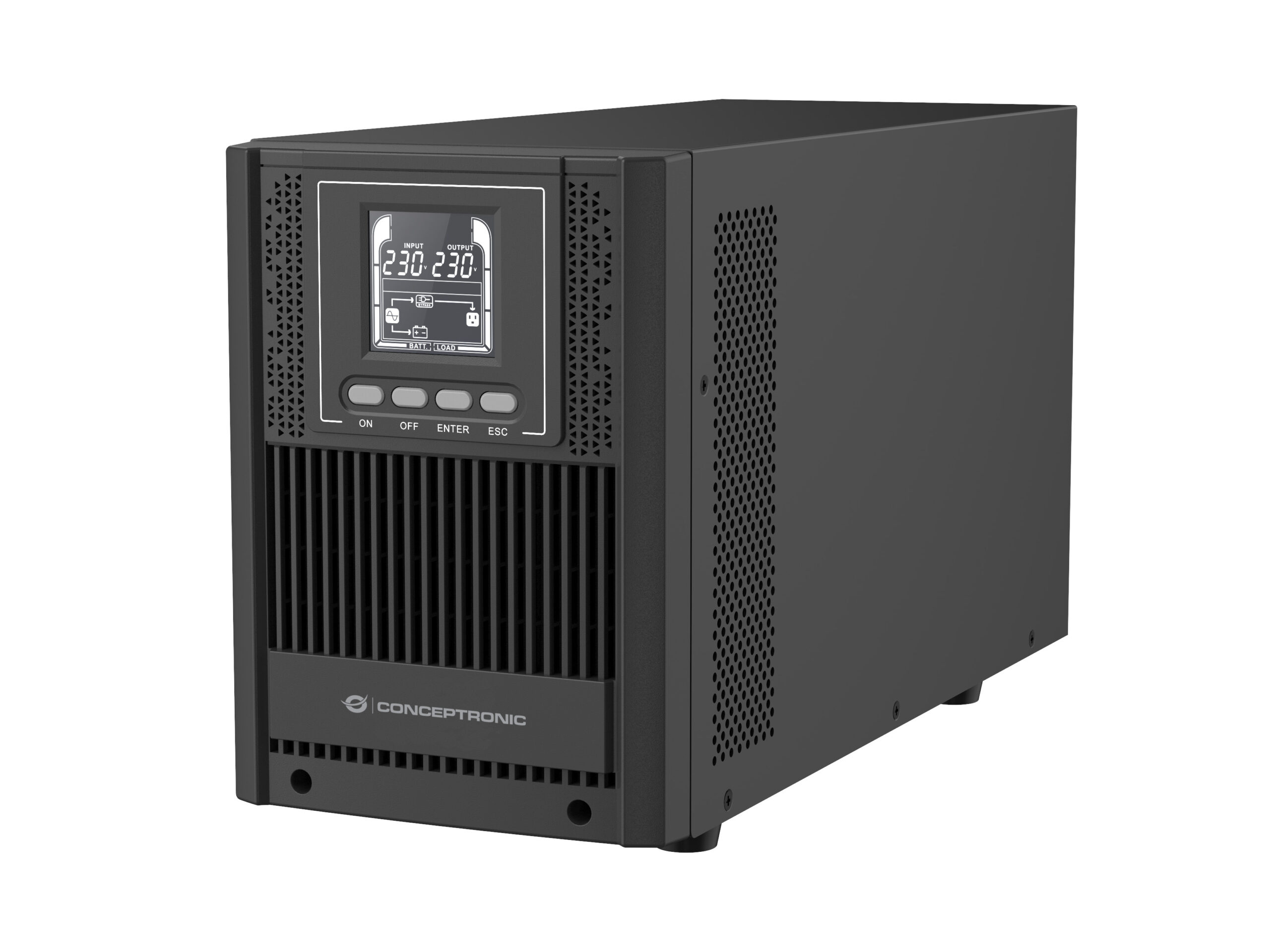 Conceptronic ZEUS52E2K UPS Dubbele conversie (online) 2 kVA 1800 W 6 AC-uitgang(en) - Afbeelding 2