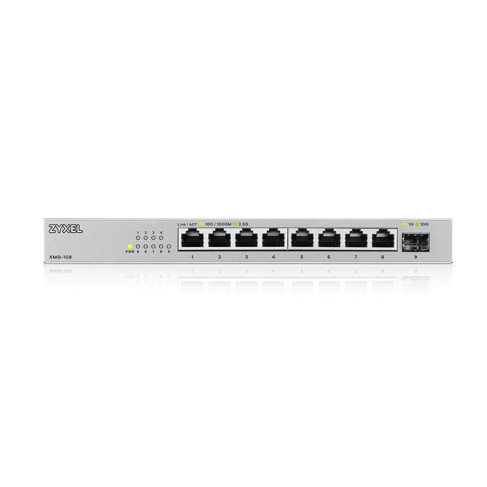 Zyxel XMG-108 Unmanaged 2.5G Ethernet (100/1000/2500) Zilver - Afbeelding 3