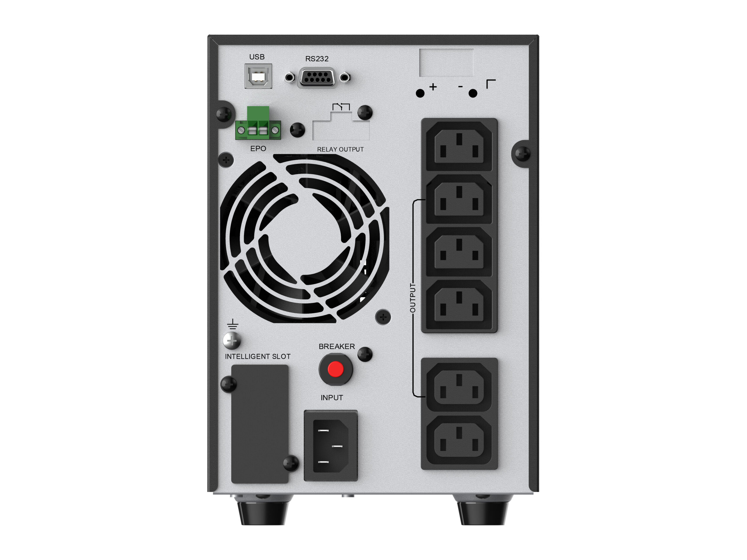 Conceptronic ZEUS52E2K UPS Dubbele conversie (online) 2 kVA 1800 W 6 AC-uitgang(en) - Afbeelding 4
