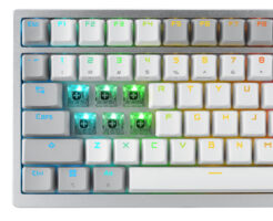 ASUS ROG Azoth White toetsenbord Gamen USB + RF Wireless + Bluetooth QWERTZ Duits Wit - Afbeelding 8