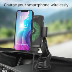 ACT Automatische smartphone autohouder met draadloze snellaadfunctie - Afbeelding 4