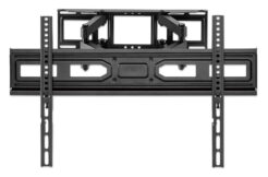 Manhattan Wandbeugel voor TV’s en monitoren (Volledig Verstelbaar), voor schermen 32–65", VESA-compatibiliteit: van 100x100 tot 600x400 mm (controleer de afmetingen van de vier montagegaten aan de achterzijde), max 40 kg, zwart - Afbeelding 4