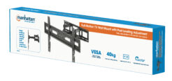 Manhattan Wandbeugel voor TV’s en monitoren (Volledig Verstelbaar), voor schermen 32–65", VESA-compatibiliteit: van 100x100 tot 600x400 mm (controleer de afmetingen van de vier montagegaten aan de achterzijde), max 40 kg, zwart - Afbeelding 11