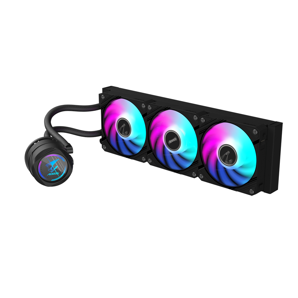 GIGABYTE AORUS WATERFORCE II 360 Processor Alles-in-één vloeistofkoeler 12 cm Zwart - Afbeelding 3