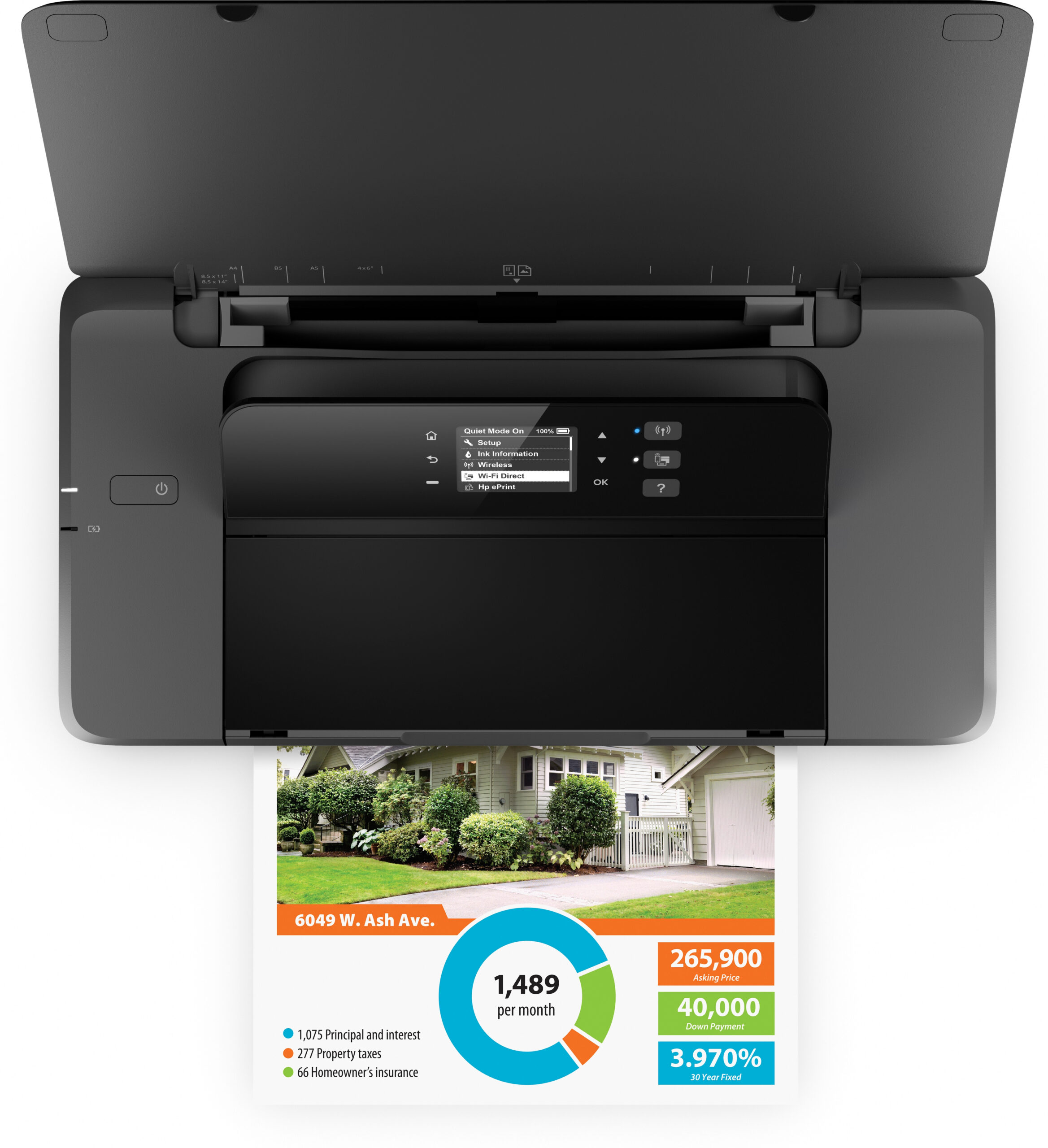 HP Officejet 200 Mobile Draadloos Kleur Printer - Afbeelding 7
