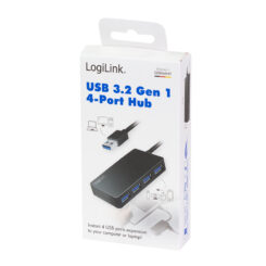 LogiLink UA0396 interface hub USB 3.2 Gen 1 (3.1 Gen 1) Type-A 5000 Mbit/s Zwart - Afbeelding 6
