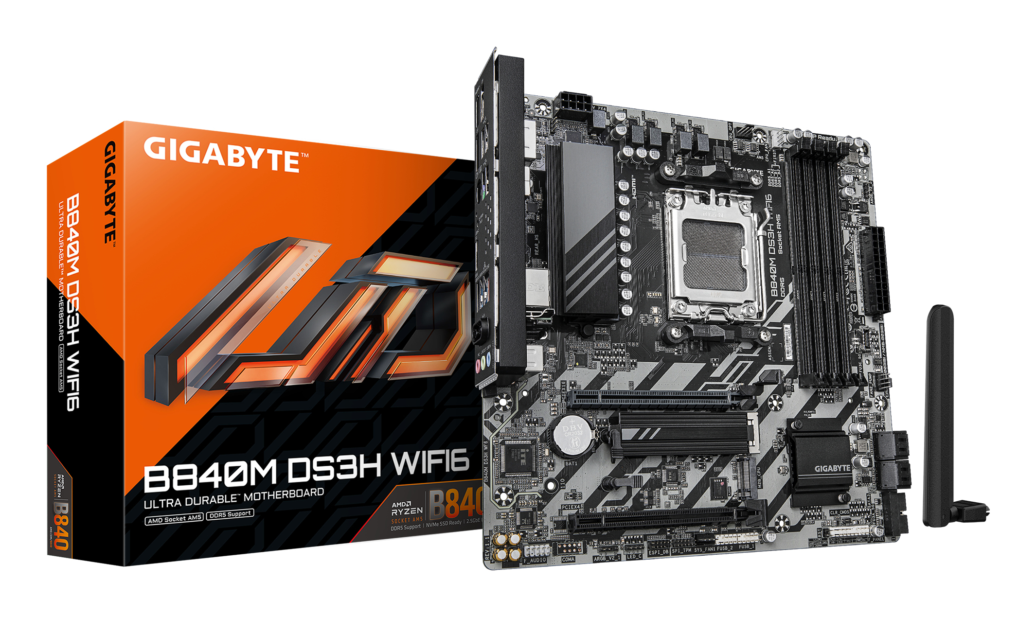 GIGABYTE B840M DS3H WIFI6 AMD B840 Socket AM5 micro ATX - Afbeelding 2