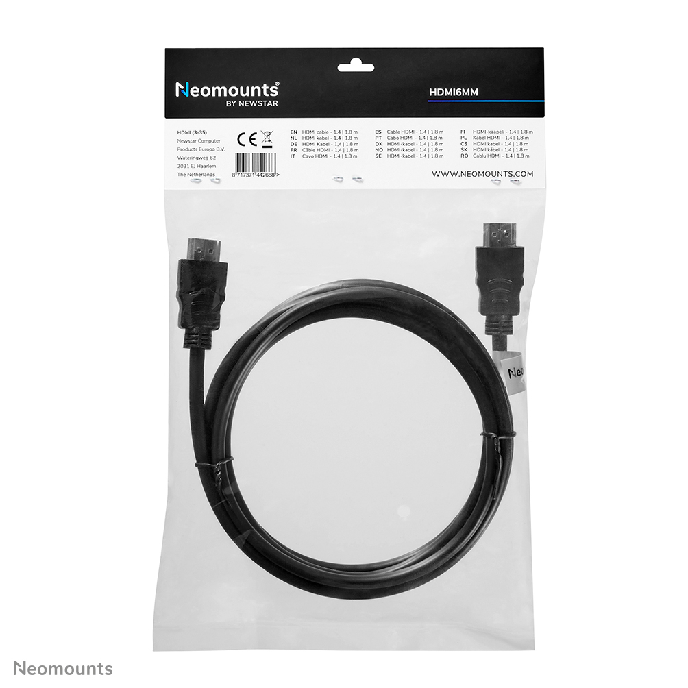 Neomounts HDMI6MM HDMI kabel - 1.8 meter - Afbeelding 6