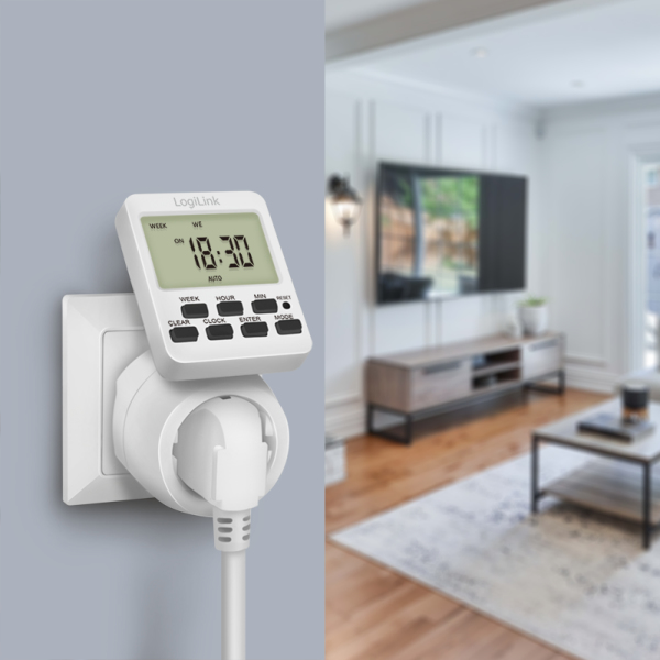 LogiLink ET0014 elektrische timer Wit Dagelijkse/Wekelijkse timer - Afbeelding 7