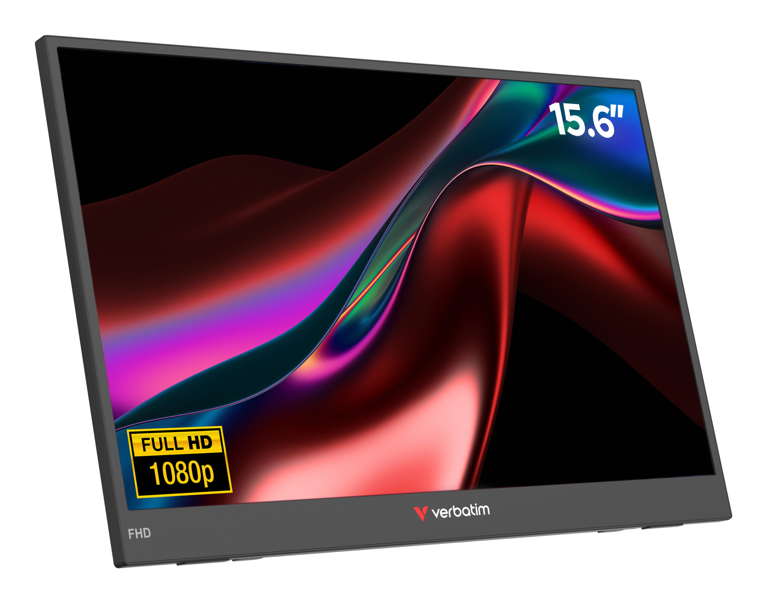 Verbatim Portable 15.6" FHD Monitor LIGHT Draagbare monitor Zwart 39,6 cm (15.6") LCD 1920 x 1080 Pixels - Afbeelding 2