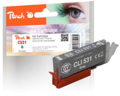 Peach PI100-499 inktcartridge 1 stuk(s) Compatibel Normaal rendement Grijs