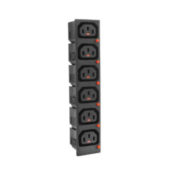 ACT C13 IEC Lock Net Entree (6x uitgang) - zwart, PA135015BK6