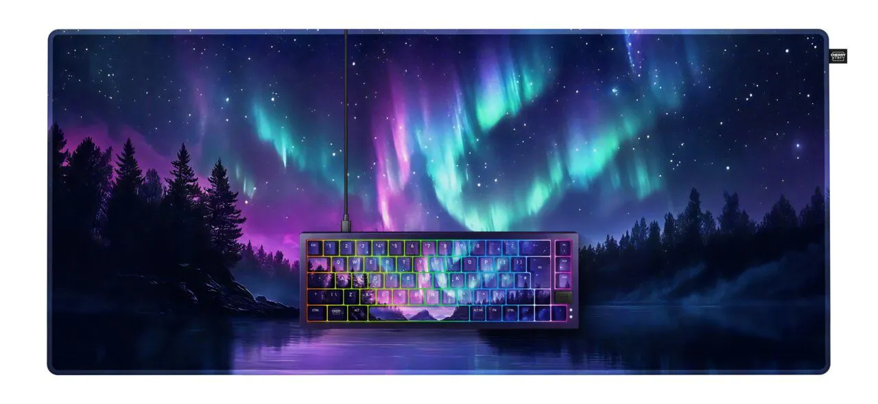 CHERRY NORTHERN LIGHT Bundle toetsenbord Thuis USB QWERTZ Duits Meerkleurig