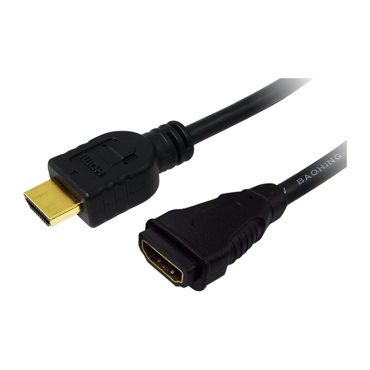 Logilink HDMI-Kabel Ethernet A -> A St/Bu 2.00m Gold Verl.