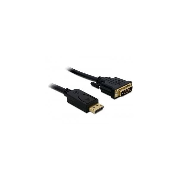 DELOCK Displayport Kabel DP -> DVI(24+1) St/St 2.00m zwart