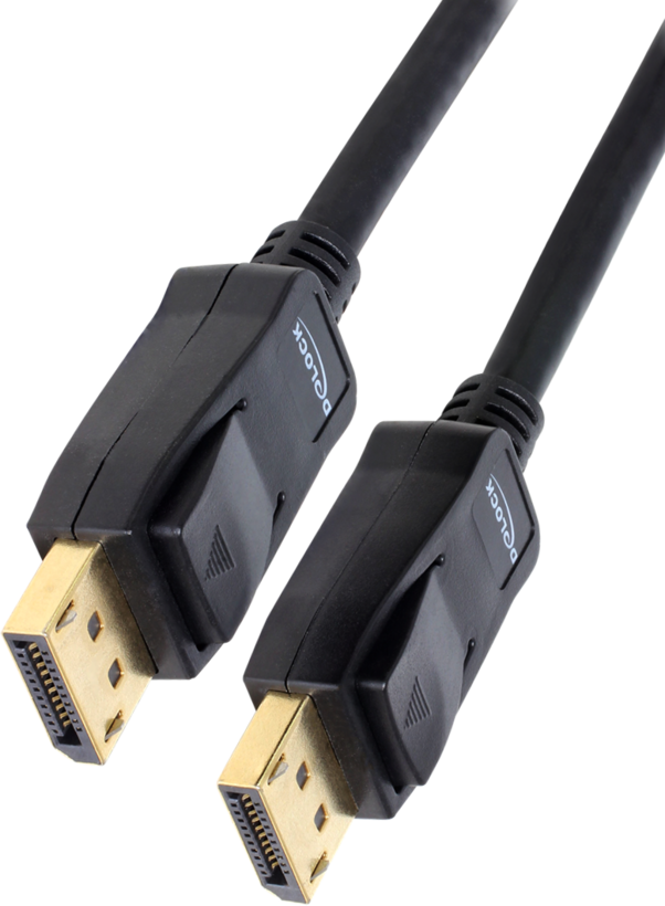 DELOCK Displayport Kabel DP -> DP St/St 2.00m zwart 4K 20P