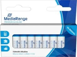 MediaRange batterij Premium Alkaline AAA/LR03 1,5V 10Stk.