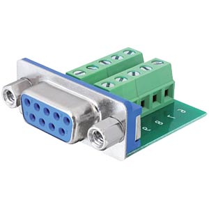 DELOCK Adapter Terminalblock 10Pin -> D-Sub9 verloop stekker