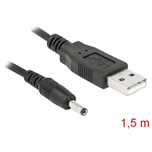 DELOCK USB Kabel A -> DC 3,5x1,35 St/St 1.50m