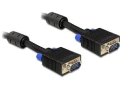 DELOCK VGA-Kabel D-Sub15 -> D-Sub15 St/St 1.00m zwart