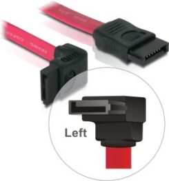 DELOCK SATA-Kabel SATA -> SATA up St/St 0.30m rood