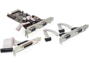 DELOCK PCI Expr Card 4x D-Sub9 ext + 1x D-Sub25 ext +LowP