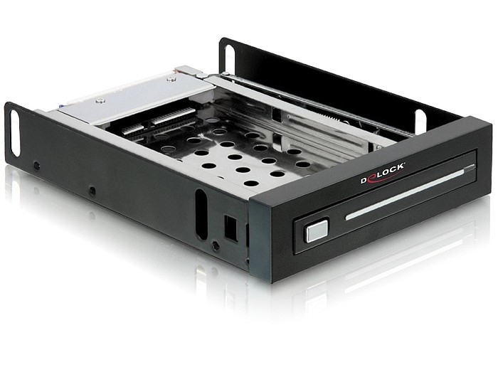 DELOCK Wechselrahmen 1x 2,5 SATA HDD in 3,5 schacht zwart
