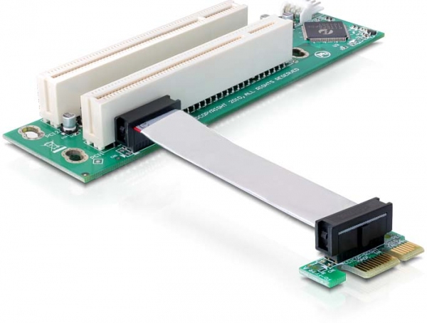 DELOCK Riser Card PCIe x1 -> 2x PCI 32bit