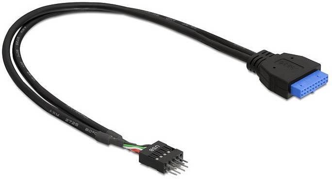 DELOCK USB3.0 Kabel Pinheader 19pin -> 8pin Bu/St 0.3