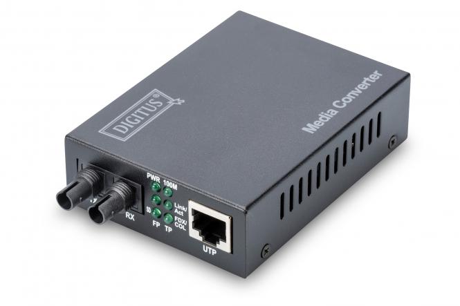 DIGITUS media omzetter Fast Ethernet Multimode RJ45/ST retail